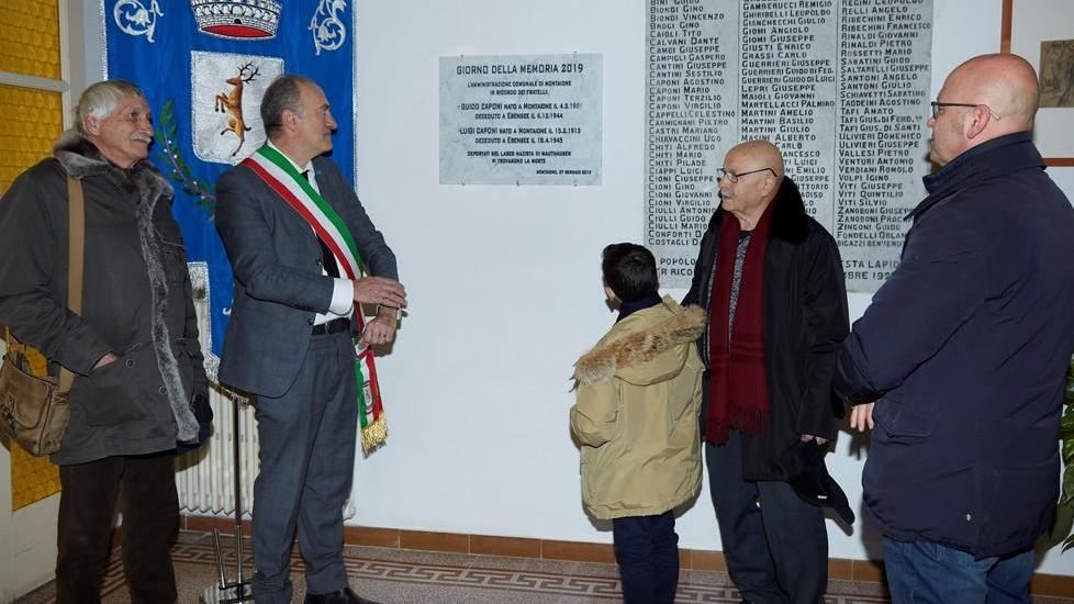 I Caponi per sempre nella Memoria una lapide ricorda Luigi e Guido