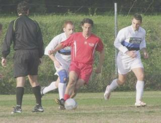 I giocatori del Cascina in azione