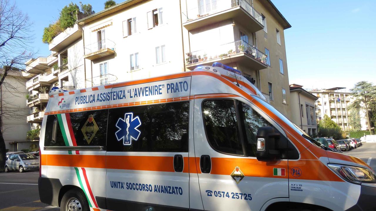 Un'ambulanza della Pubblica Assistenza