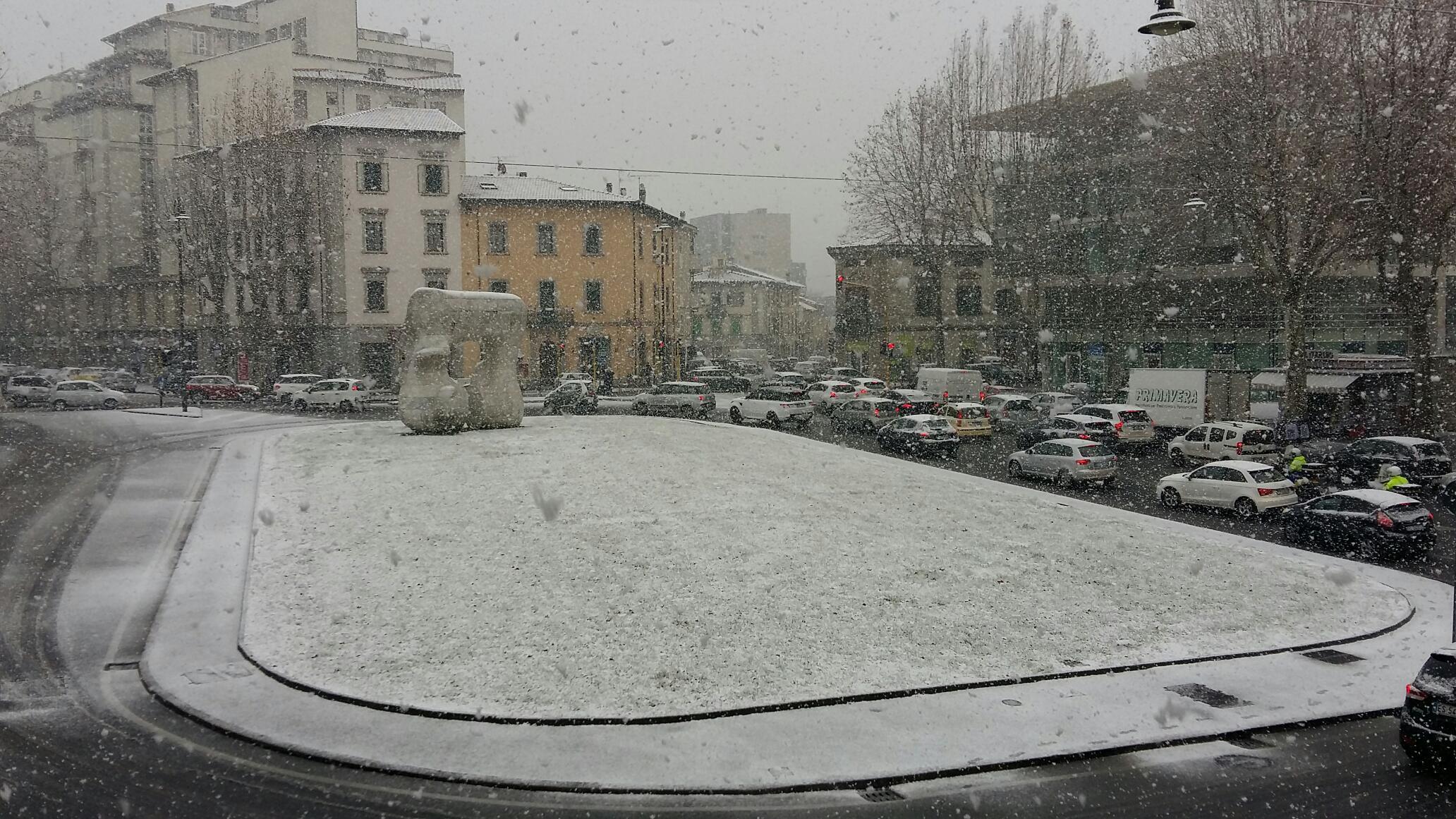 La nevicata in piazza San Marco