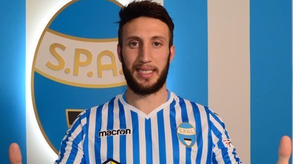 Vasco Regini già carico con la maglia della Spal