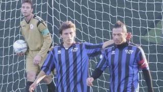 Ilari con Carparelli durante un’amichevole