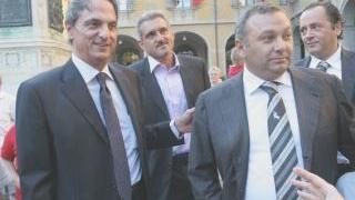 Il sindaco di Prato, Roberto Cenni ed il presidente del Rc I Cavalieri, Fabrizio Tonfoni