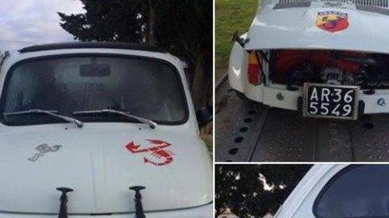 Rubano una Fiat 500 «Chi la vede mi chiami»