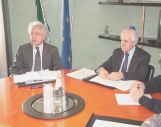 Il consulente Natalrigo Guidi ed Enzo Raugei (Compagnia)
