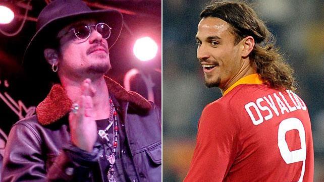 Osvaldo rocker e con la maglia della Roma