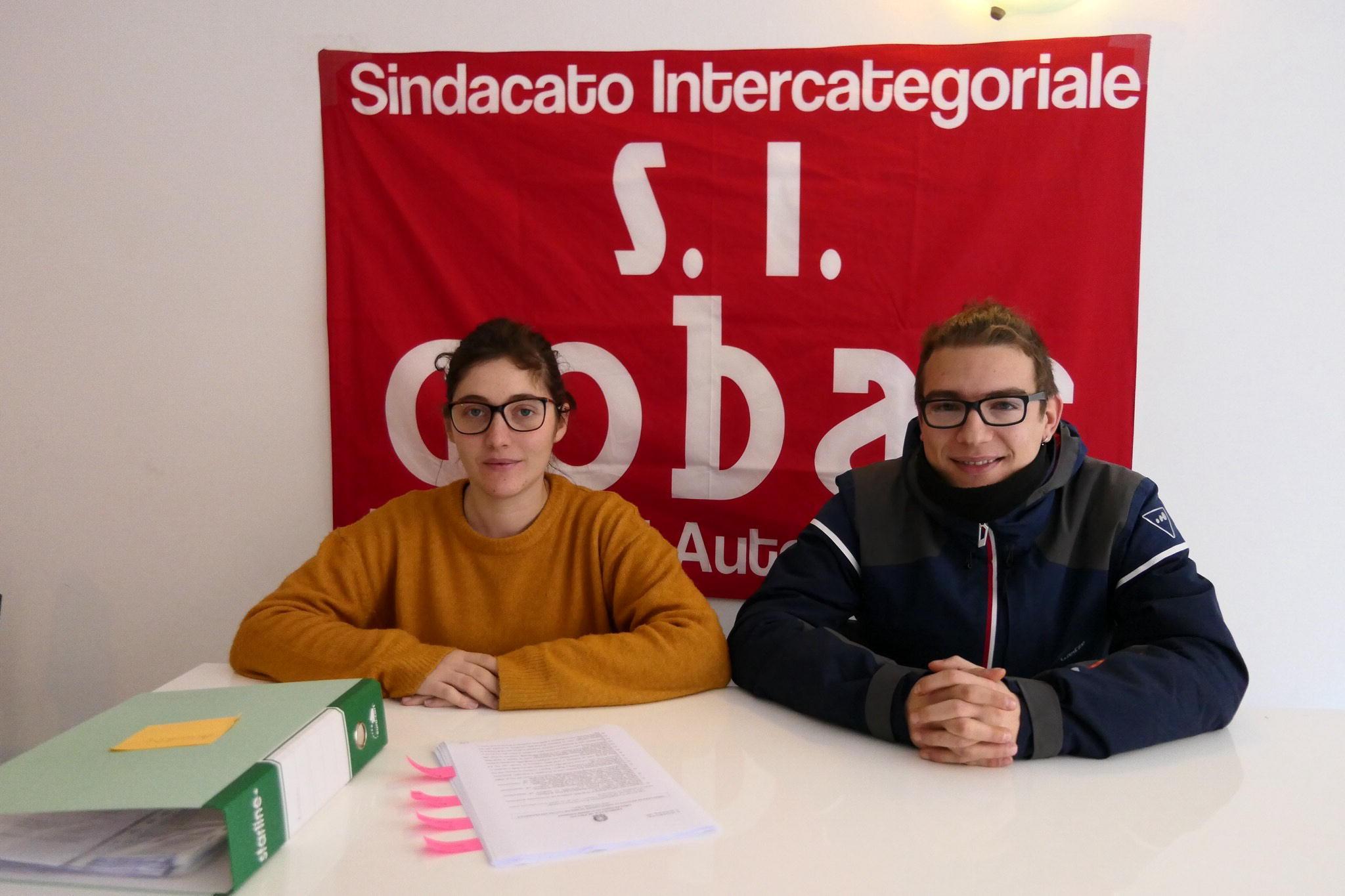 Sarah Caudiero e Luca Toscano, responsabili di SiCobas (foto Sproviero/Batavia)