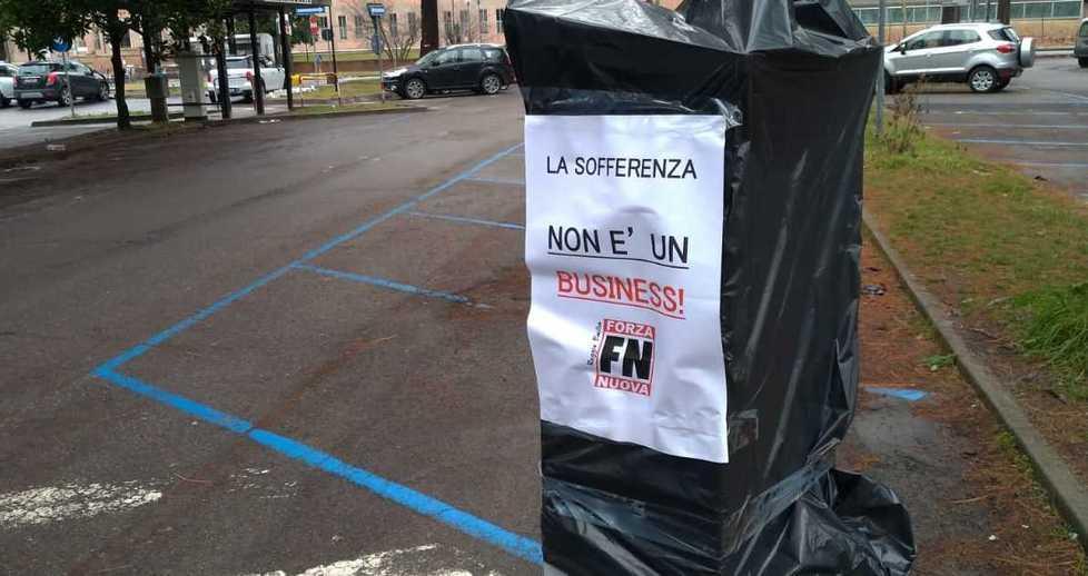 Un blitz di Forza Nuova