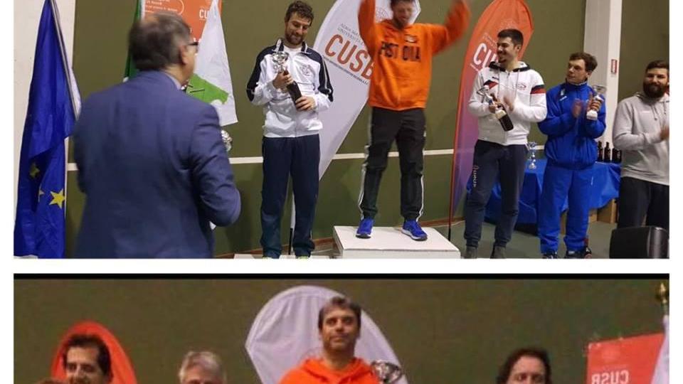 I due podi con Gori e Magni
