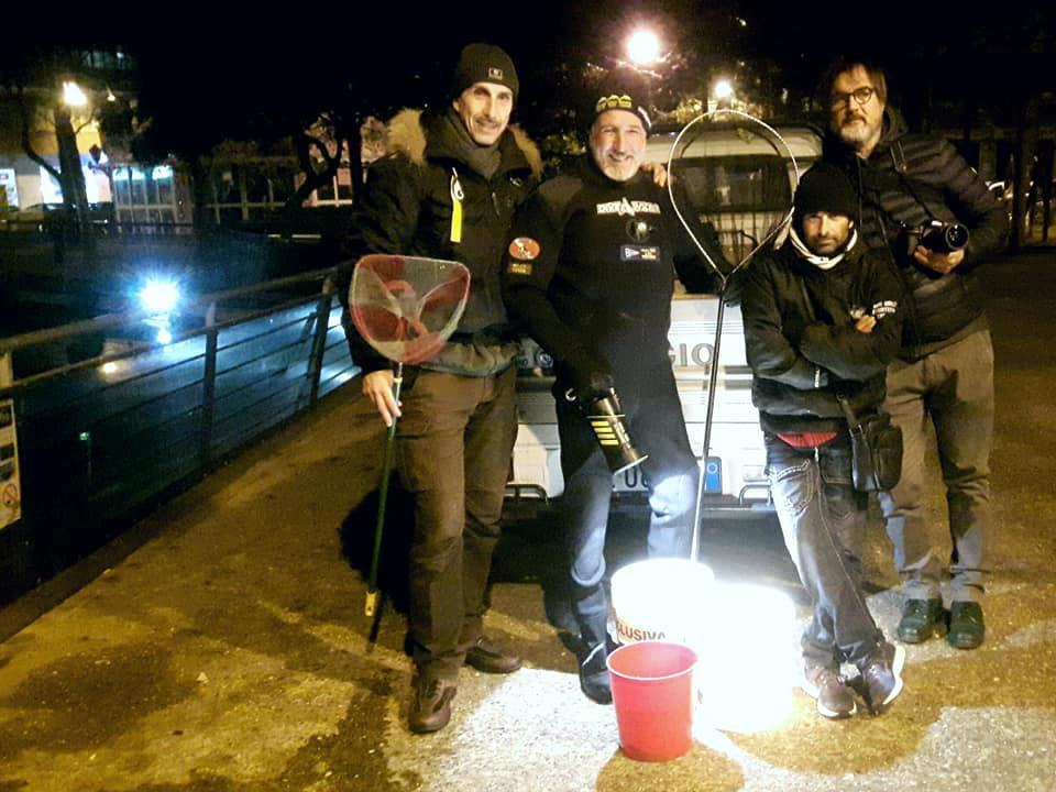 Riccardo Banchi (da sinistra) con Milco Tonin,  Manuel Caputo e  Walter Calvi 