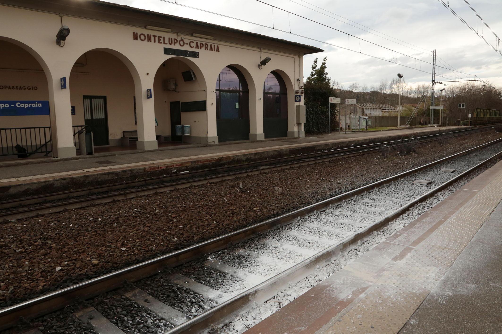 La stazione di Montelupo Fiorentino (foto agenzia Carlo Sestini)