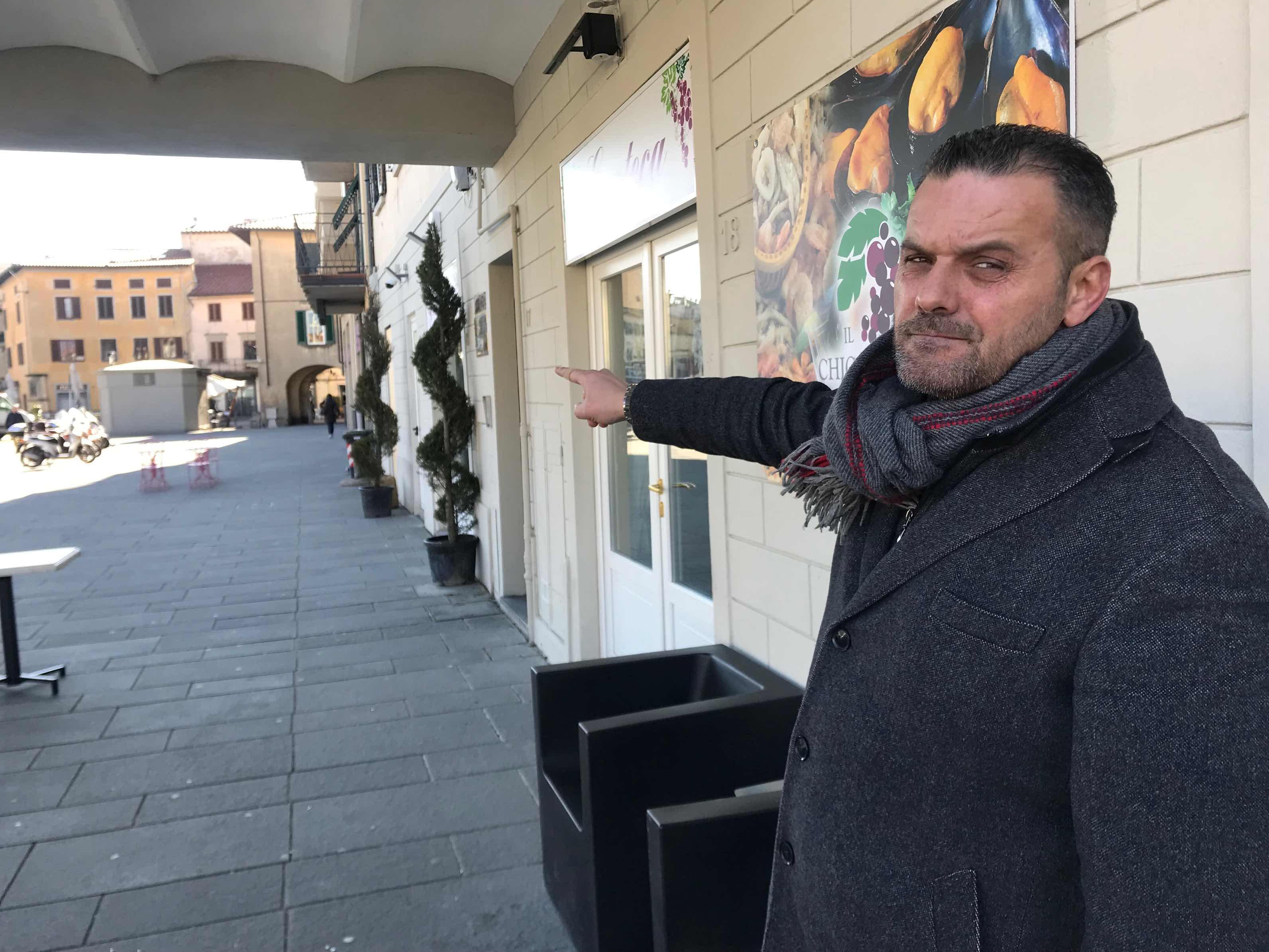 Massimiliano Cosimo, titolare del Chicco d'uva