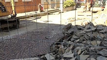 Riqualificazione della piazza Arrivano anche gli sminatori