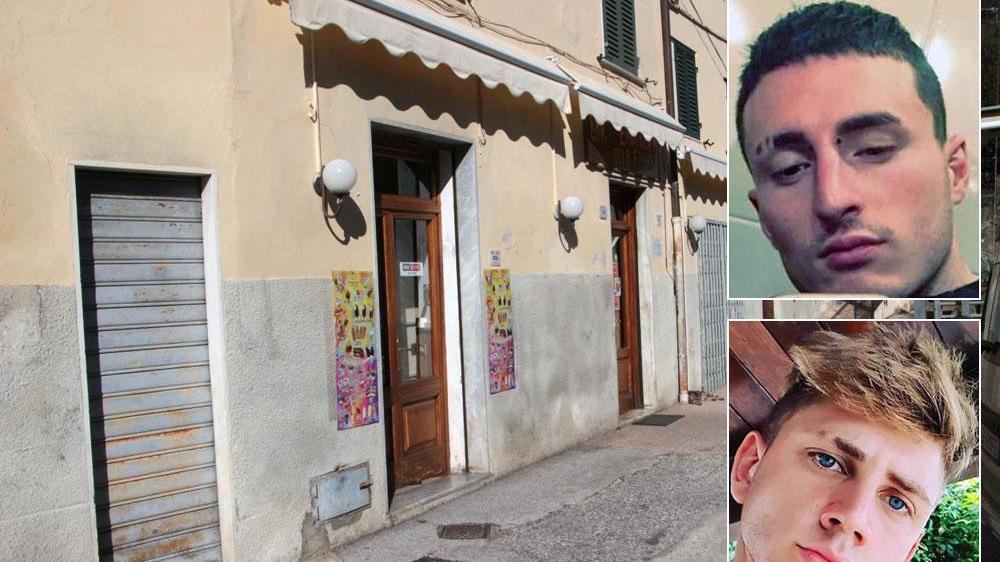 Sopra il ferito Nicolò Naitana e sotto Federico Palmerini