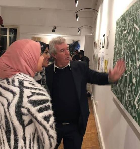 Un artista lidese firma un murale all’ambasciata egiziana 