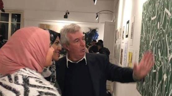 Un artista lidese firma un murale all’ambasciata egiziana