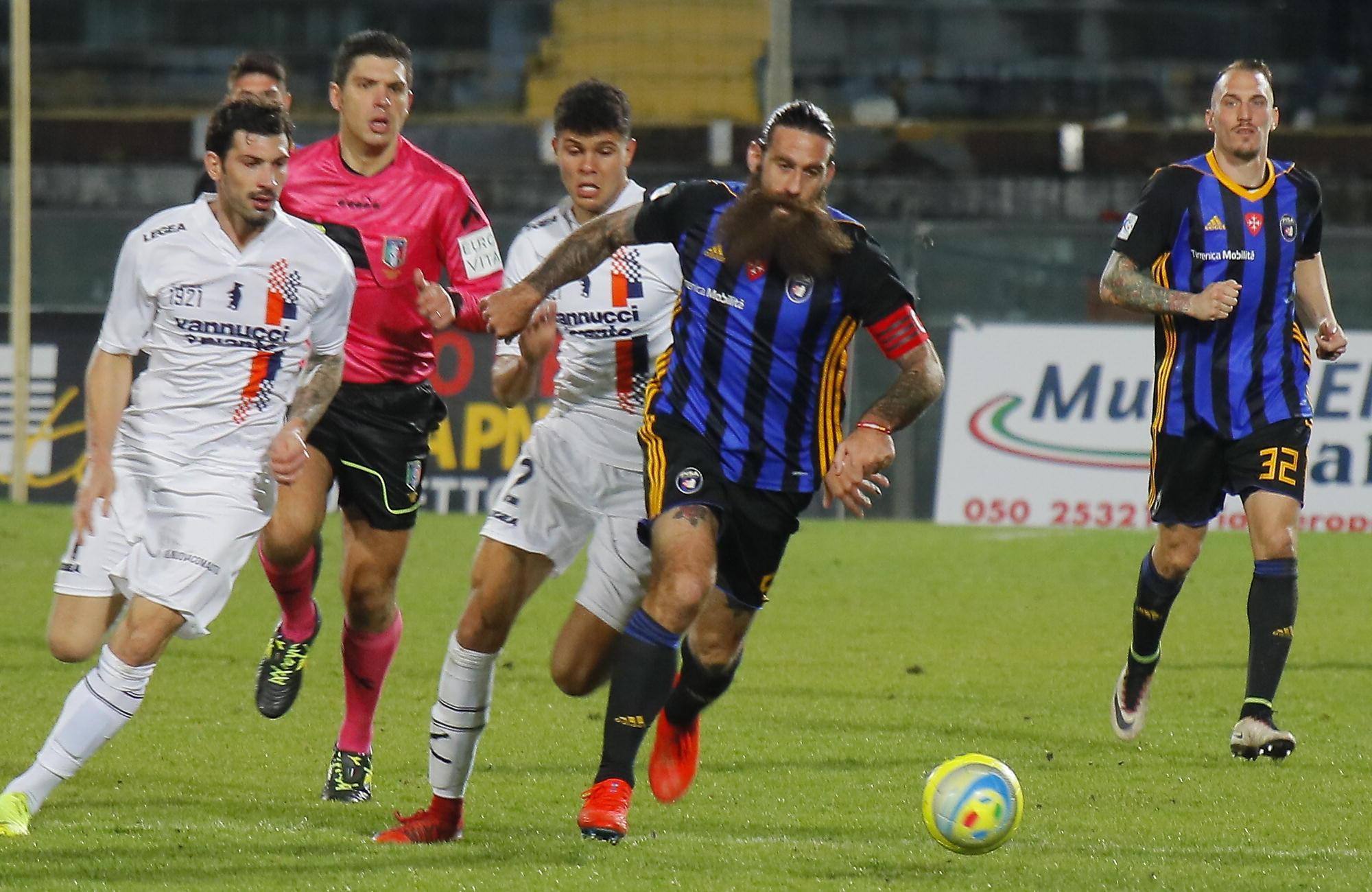 Moscardelli palla al piede: è lui l'uomo di Pisa-Pistoiese 