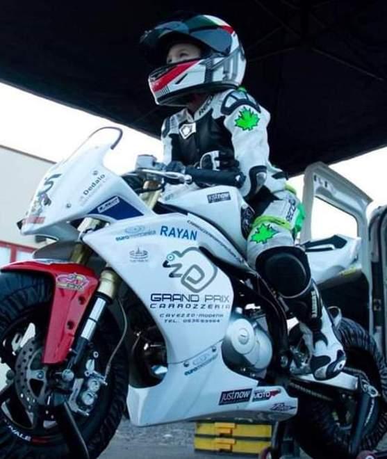 Rayan, a 8 anni è pronto per il circuito Gp Ohvale