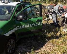 Maxi discarica abusiva scoperta dalla Forestale 