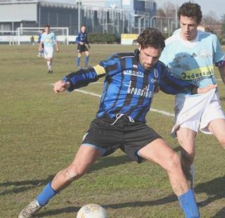 Il capitano Davide Vagnati, autore del primo gol