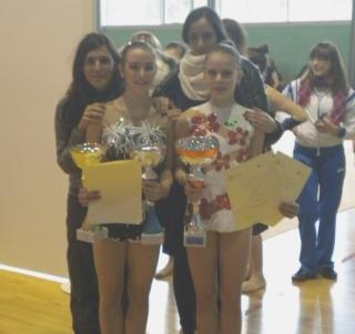 Le ginnaste dell’Arcobaleno Benedetta Mormile e Giulia Mati