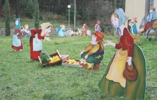 Il presepe che fu danneggiato due sere prima di Natale