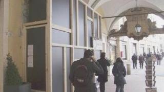 I lavori in corso all’ex pasticceria Bagnani