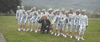 La squadra ciclistica femminile del Velo club Vaiano