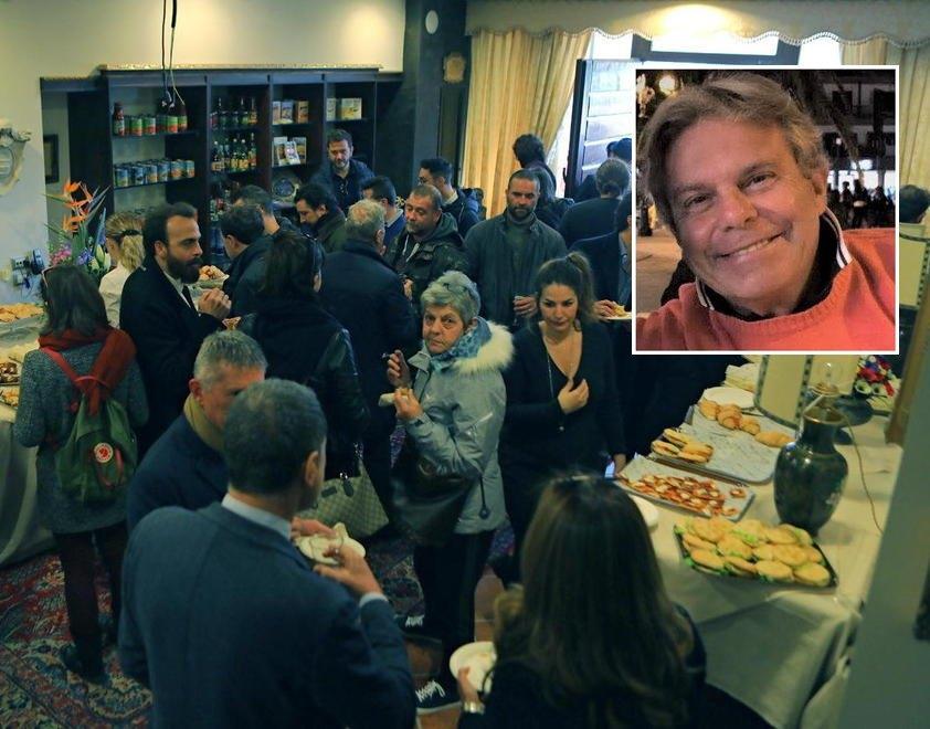 Un momento della festa. Nel riquadro, Stefano Barsotti