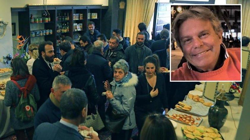Un momento della festa. Nel riquadro, Stefano Barsotti