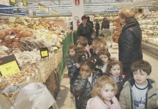 La lezione è far la spesa al supermercato