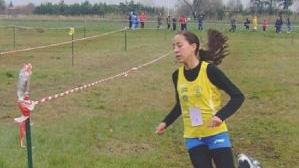 El Aoufy Bahija (Atletica Prato) durante corsa campestre di tre chilometri vinta