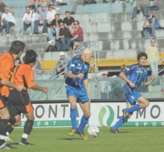 Il mediano Cristiano Caleri, fra i nerazzurri più costanti e positivi