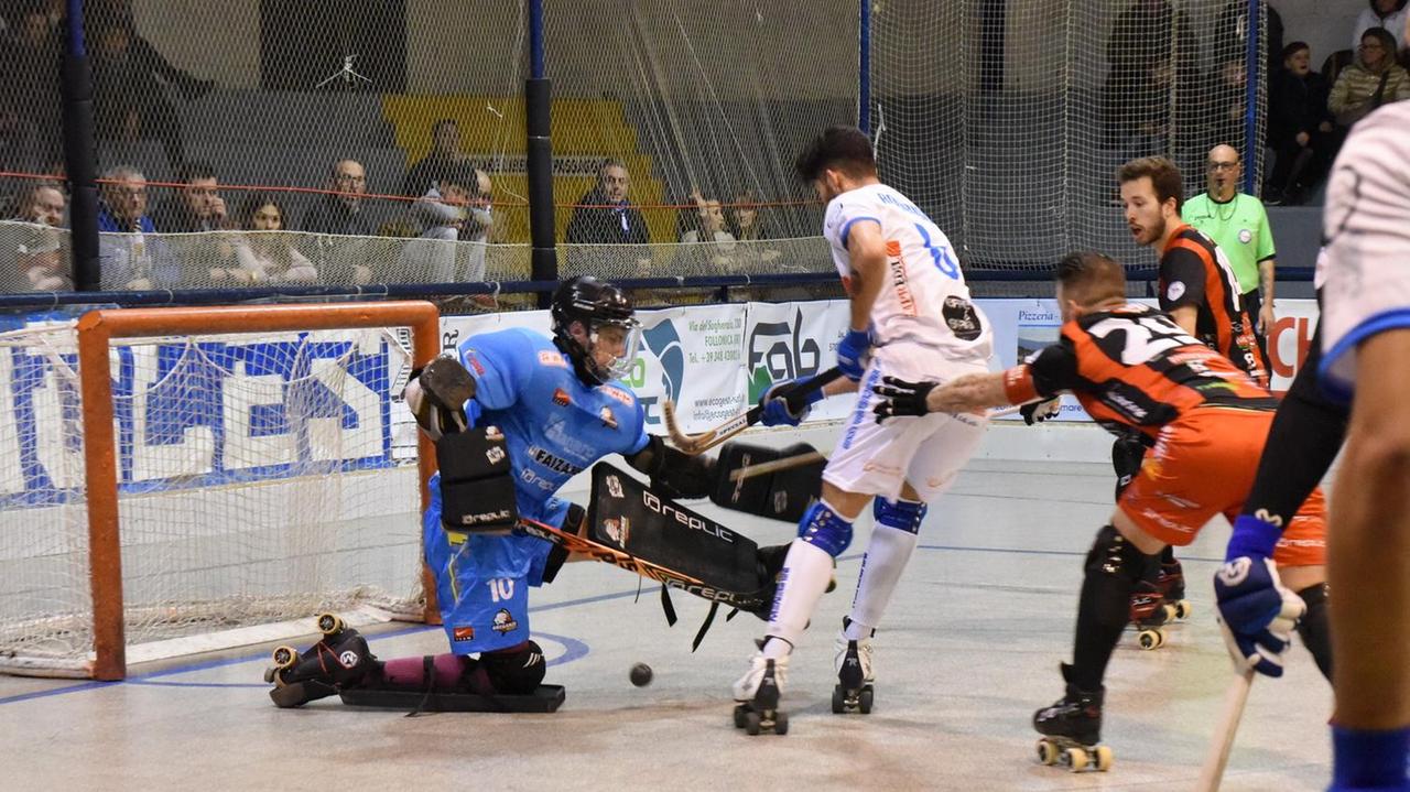 Il gol dell'1-0 di Rodriguez (foto Giorgio)