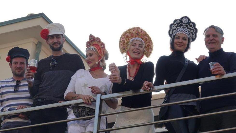 Delegazione russa da Rebecchi