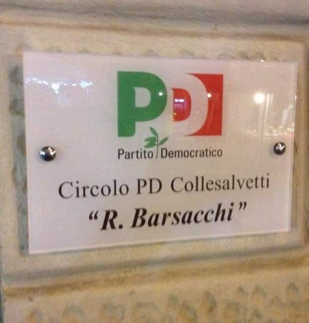 Rubata la targa del Partito democratico dalla sede di Collesalvetti