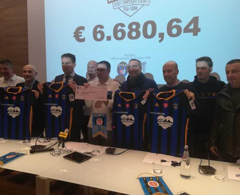 Monte Pisano, raccolti quasi 7mila euro e partono gli eventi per i 110 anni del club 