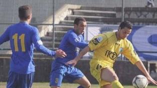 Un’azione della gara con la Sangio