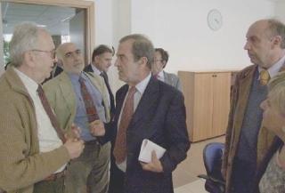 Il Rettore prima dell’inzio di un Senato accademico