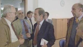 Il Rettore prima dell’inzio di un Senato accademico