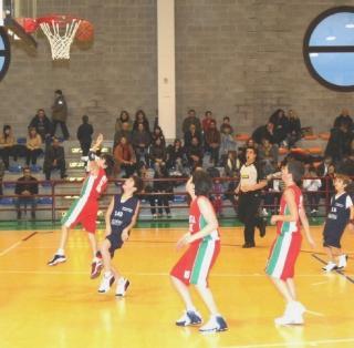 Una partita di pallacanestro giovanile