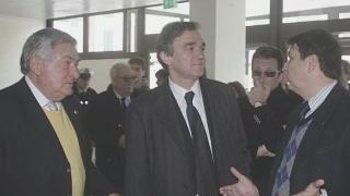 Enrico Rossi alle Redi (al centro) accolto da Fiori e Galassi