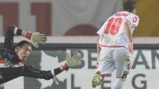 <strong>IL GOL.</strong> Di Nardo scarta Aldegani e segna al 17’ st