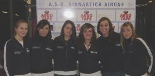 La squadra delle ginnaste di 3ª Categoria dell’Airone Argotape