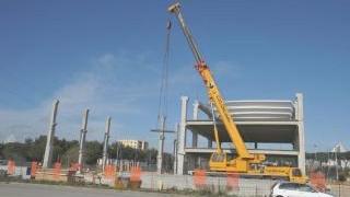La nuova palestra su tre piani in costruzione a Città Nuova