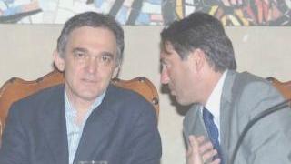 Il sindaco Renzo Berti con il nuovo governatore della Toscana Enrico Rossi