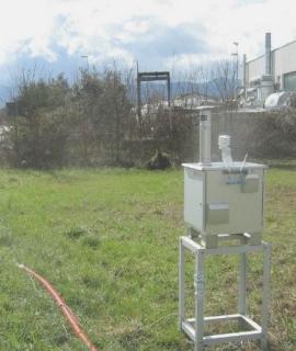 La centralina mobile vicina allinceneritore 