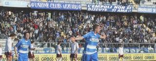 Corvia esulta con la maglia dell’Empoli