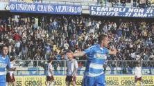 Corvia esulta con la maglia dell’Empoli