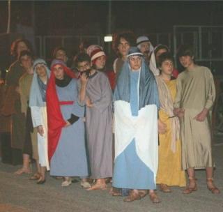 Un gruppo di giovani attori 